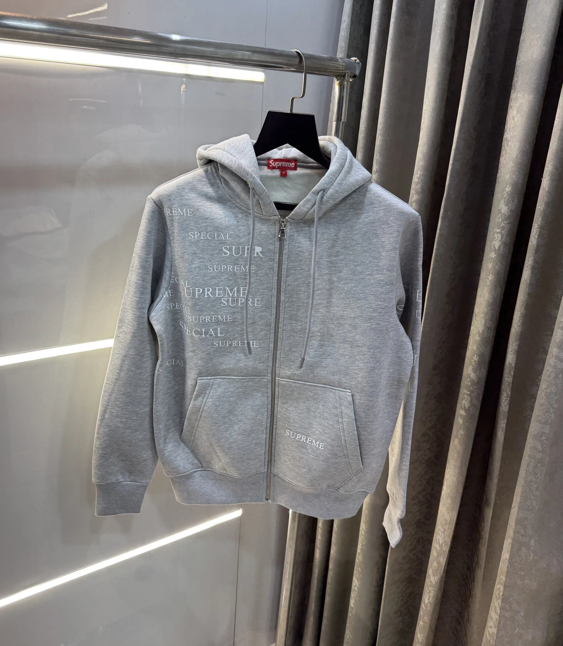 Suprem e Grey  Imported Zipper Jacket