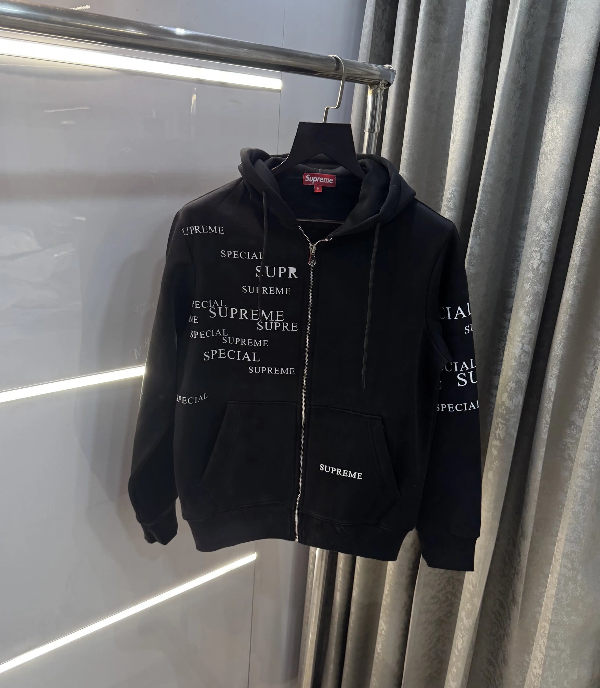 Suprem e Black  Imported Zipper Jacket