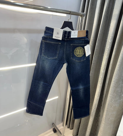 Balmai n Paris Blue Pocket Embroidery Imported Premium Denim
