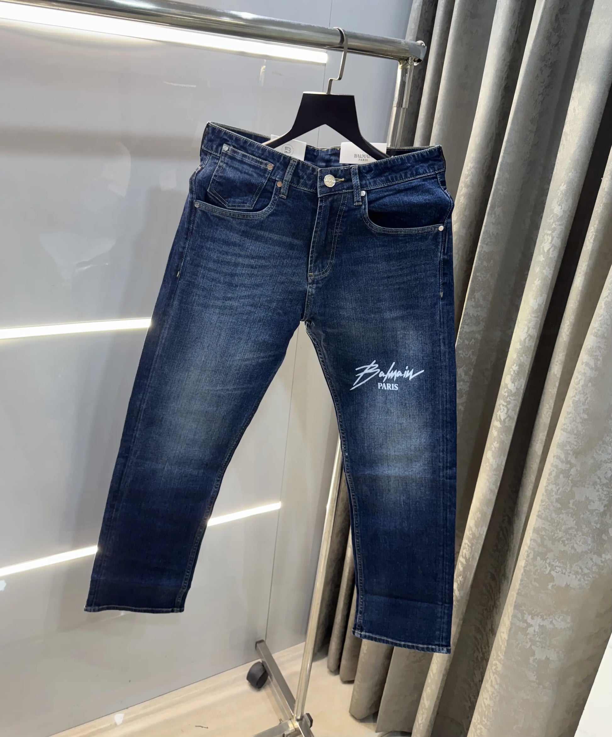 Balmai n Paris Dark Blue Pocket Imported Premium Denim