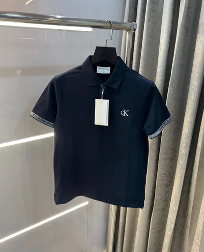 Calvin  Klein Navy Premium Polo T-Shirt