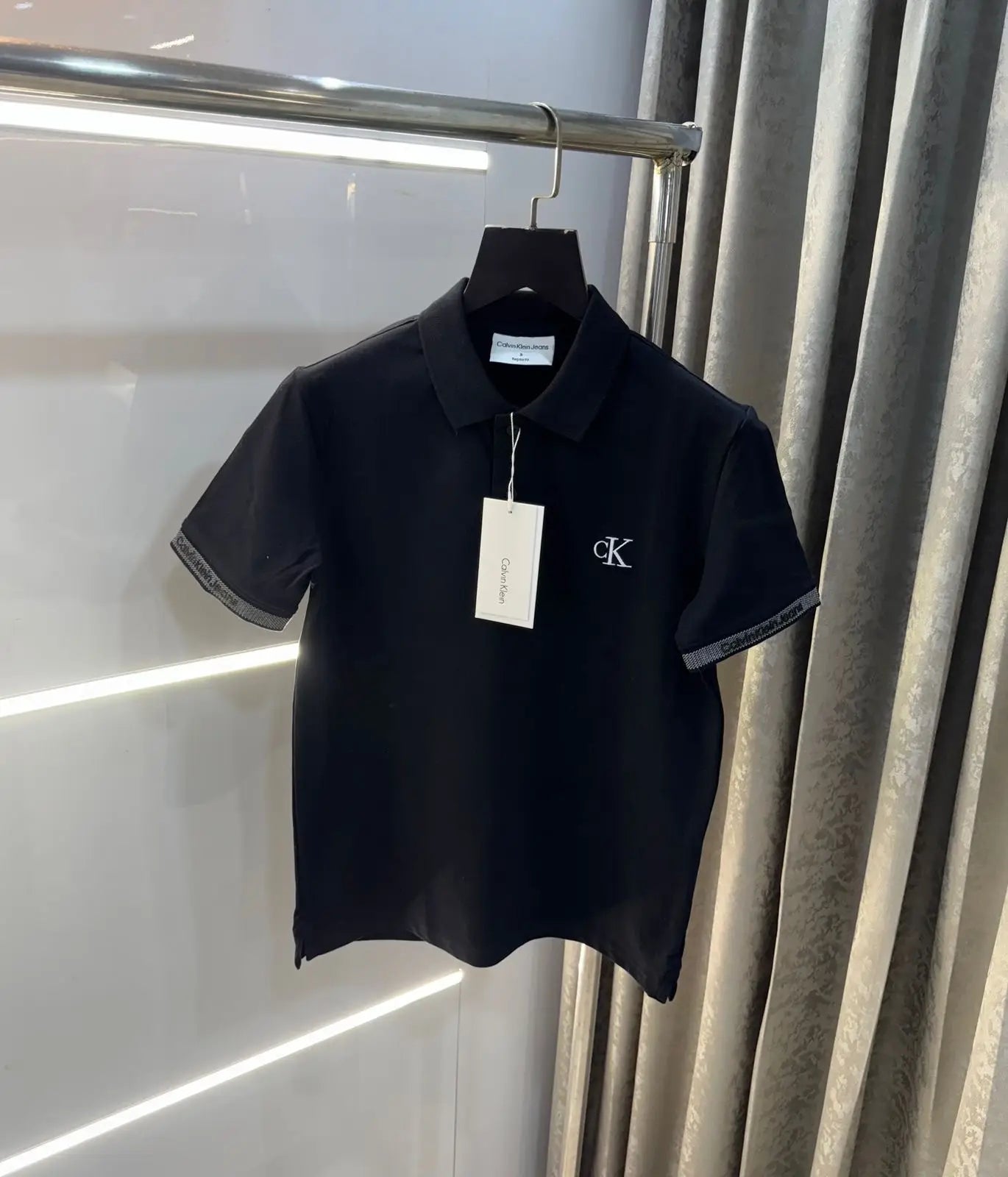 Calvin  Klein Black Premium Polo T-Shirt