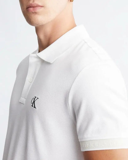 Calvin  Klein White Premium Polo T-Shirt