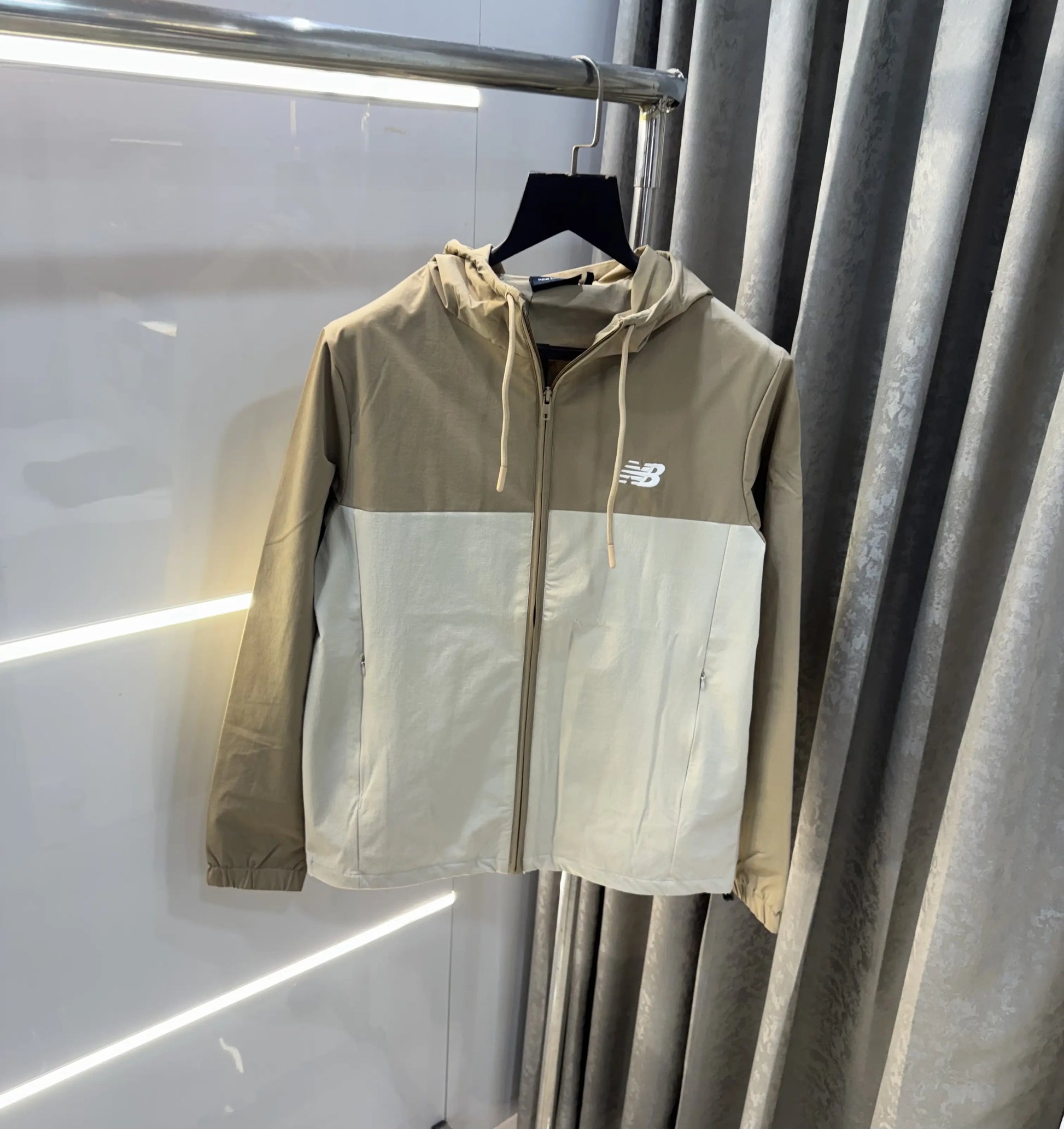 NeW balance Cream Imported Premium Windbreaker Jacket