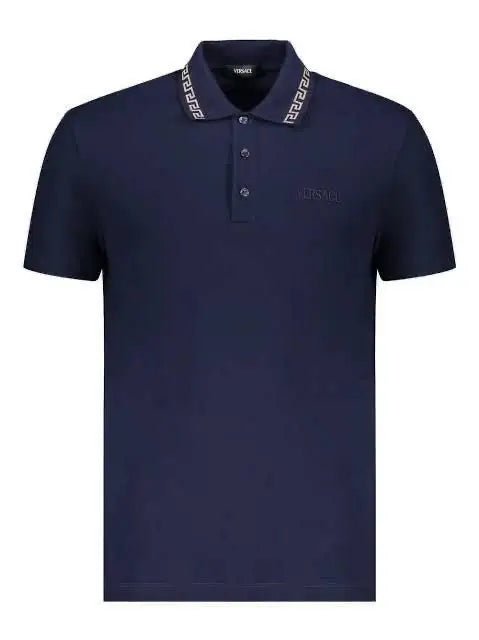 Versace Couture Petrol Blue Logo Work Imported Polo T-Shirt