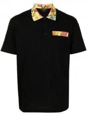 Versace Couture Black Collar look Imported Polo T-Shirt