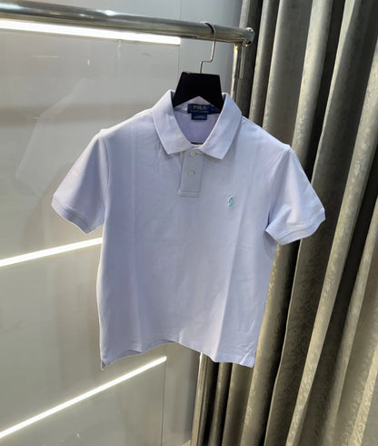 Ralph Lauren Purple Embroidery Logo premium Polo T-shirt