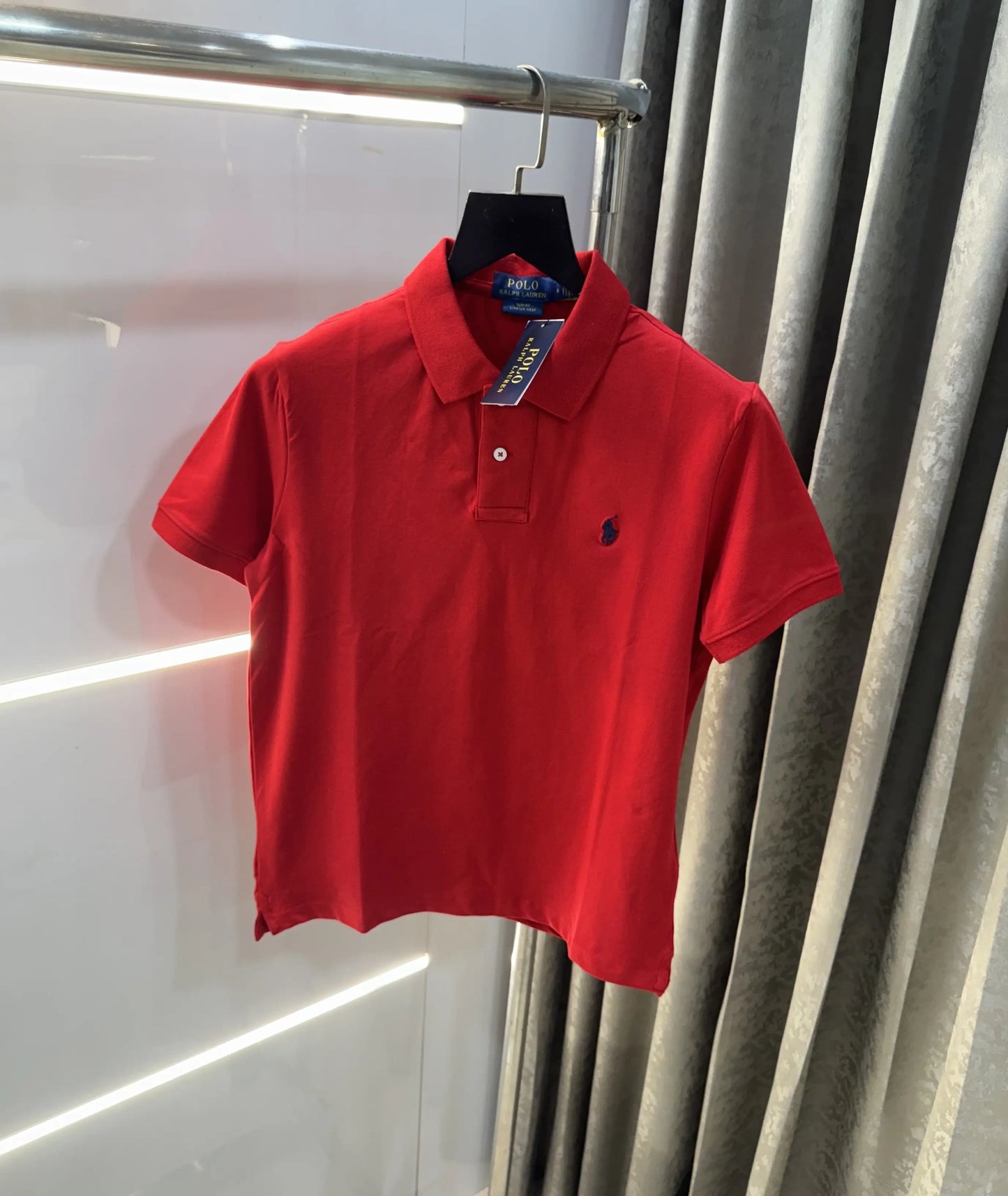 Ralph Lauren Red Embroidery Logo premium Polo T-shirt