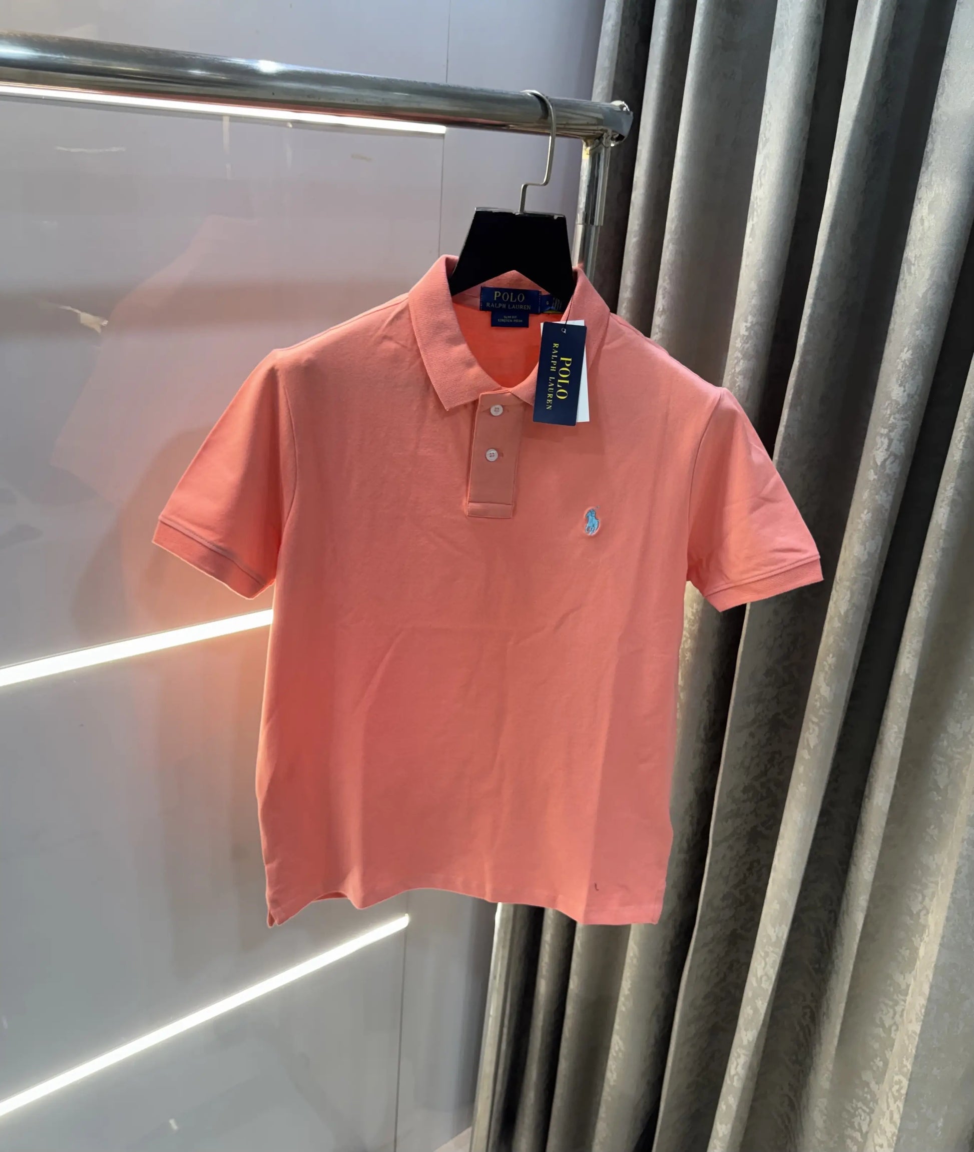 Ralph Lauren Pink Embroidery Logo premium Polo T-shirt
