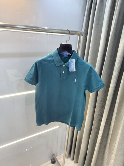 Ralph Lauren Green Embroidery Logo premium Polo T-shirt