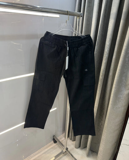 Calvin  Klein Black Stripes Classic Trouser