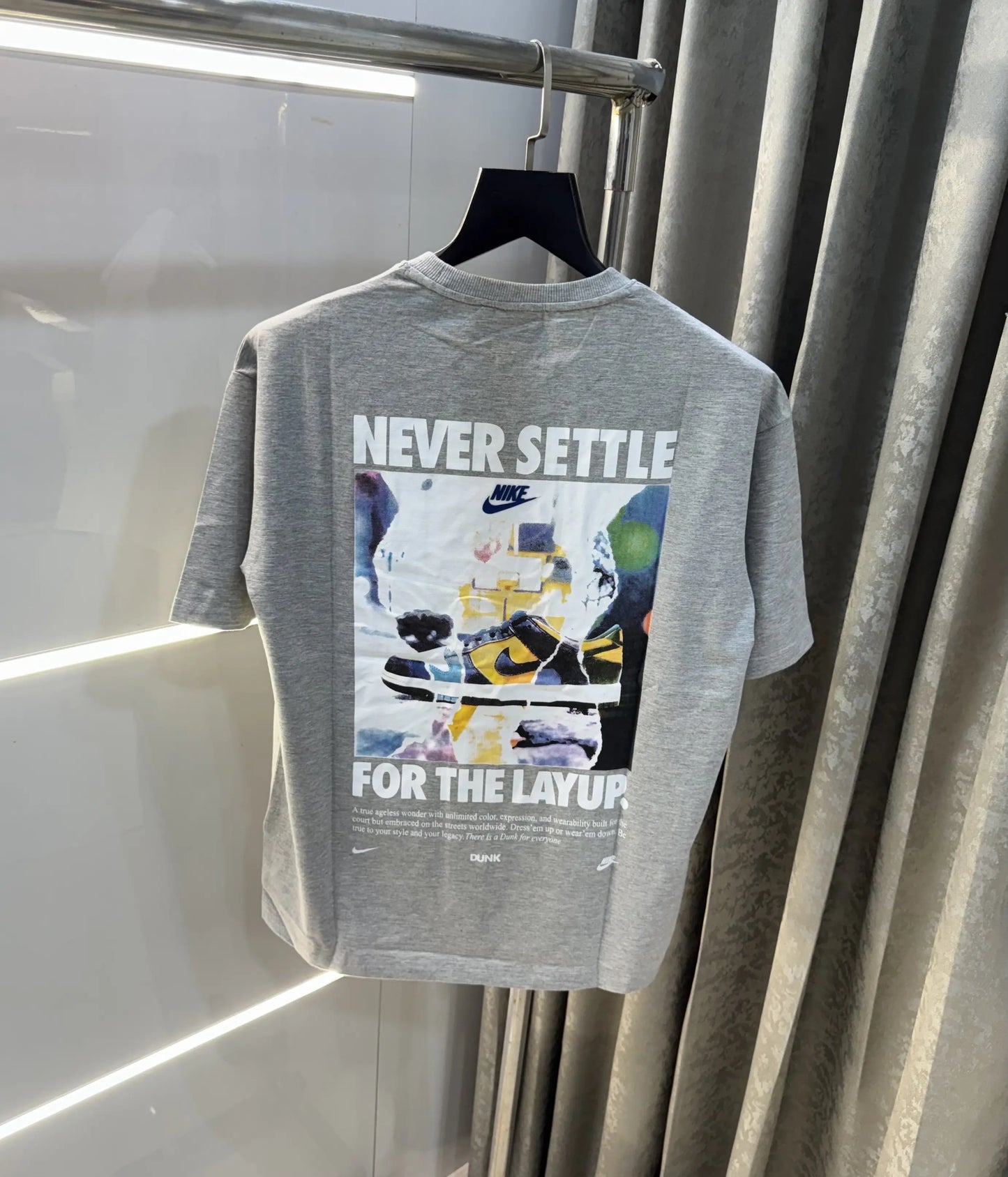 Nike Grey Dunk Edition Imported Oversized T-Shirt