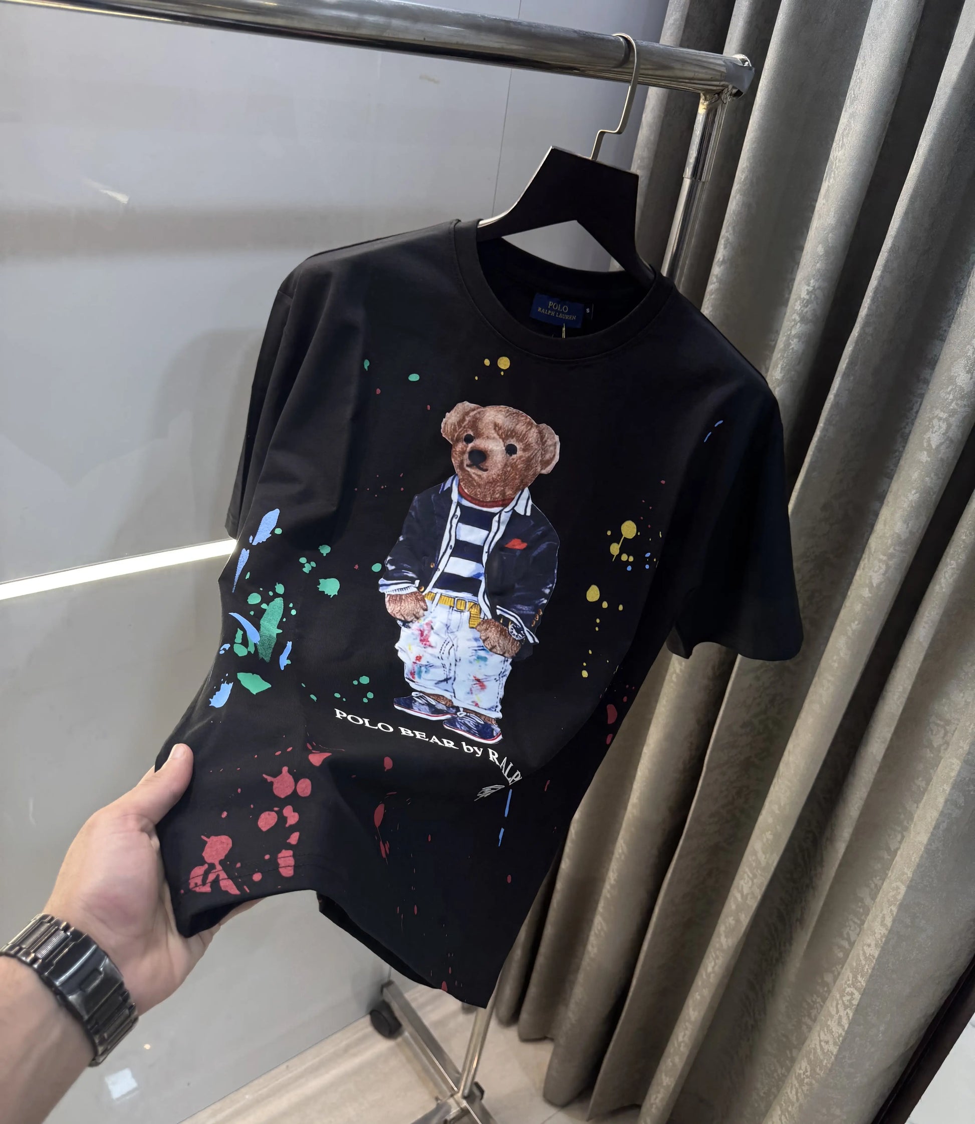 Ralph Lauren Black Teddy 🧸 Edition Imported Oversized T-Shirt