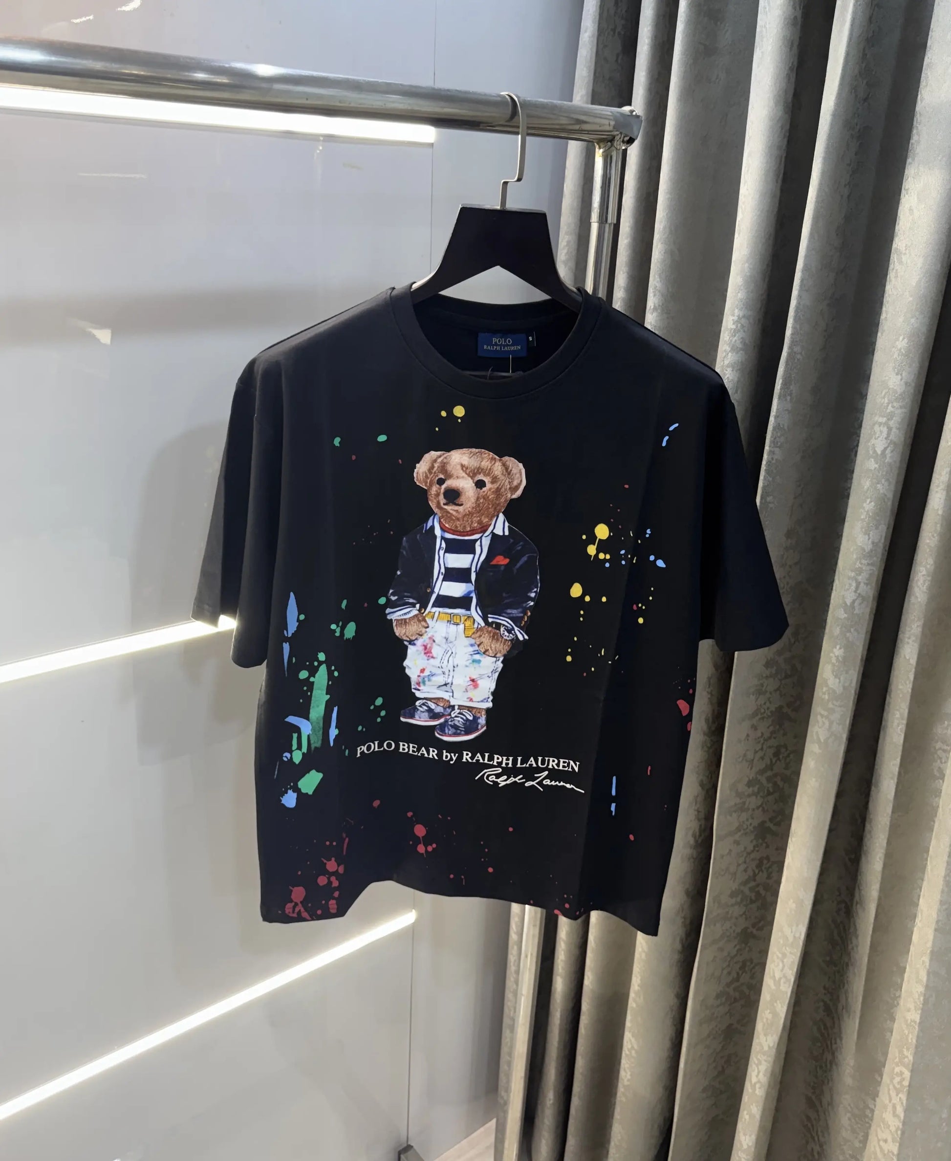 Ralph Lauren Black Teddy 🧸 Edition Imported Oversized T-Shirt