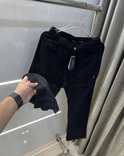 Ralph Lauren Black Premium Linen Trouser