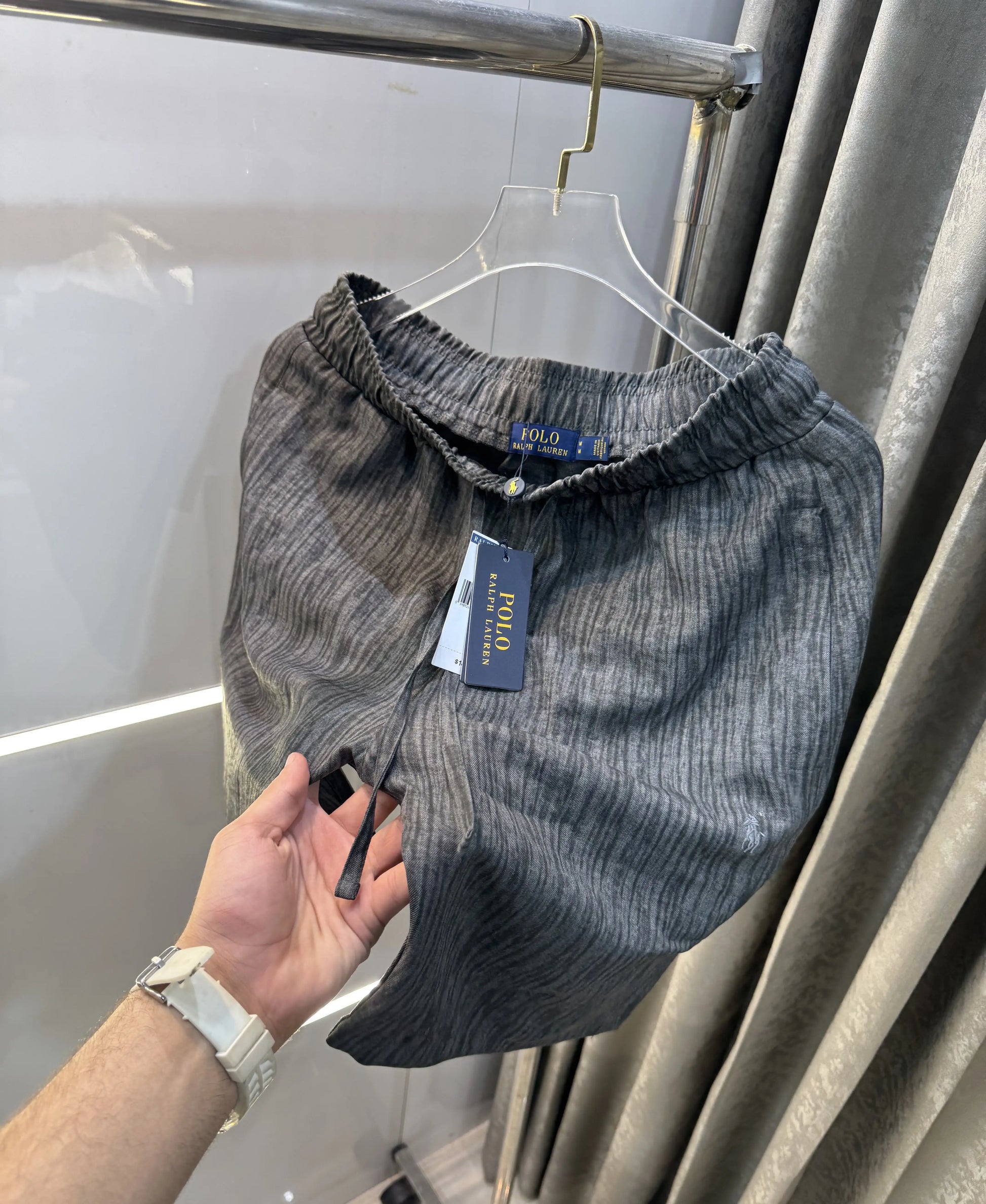 Ralph Lauren Grey Premium Linen 🩳 Shorts