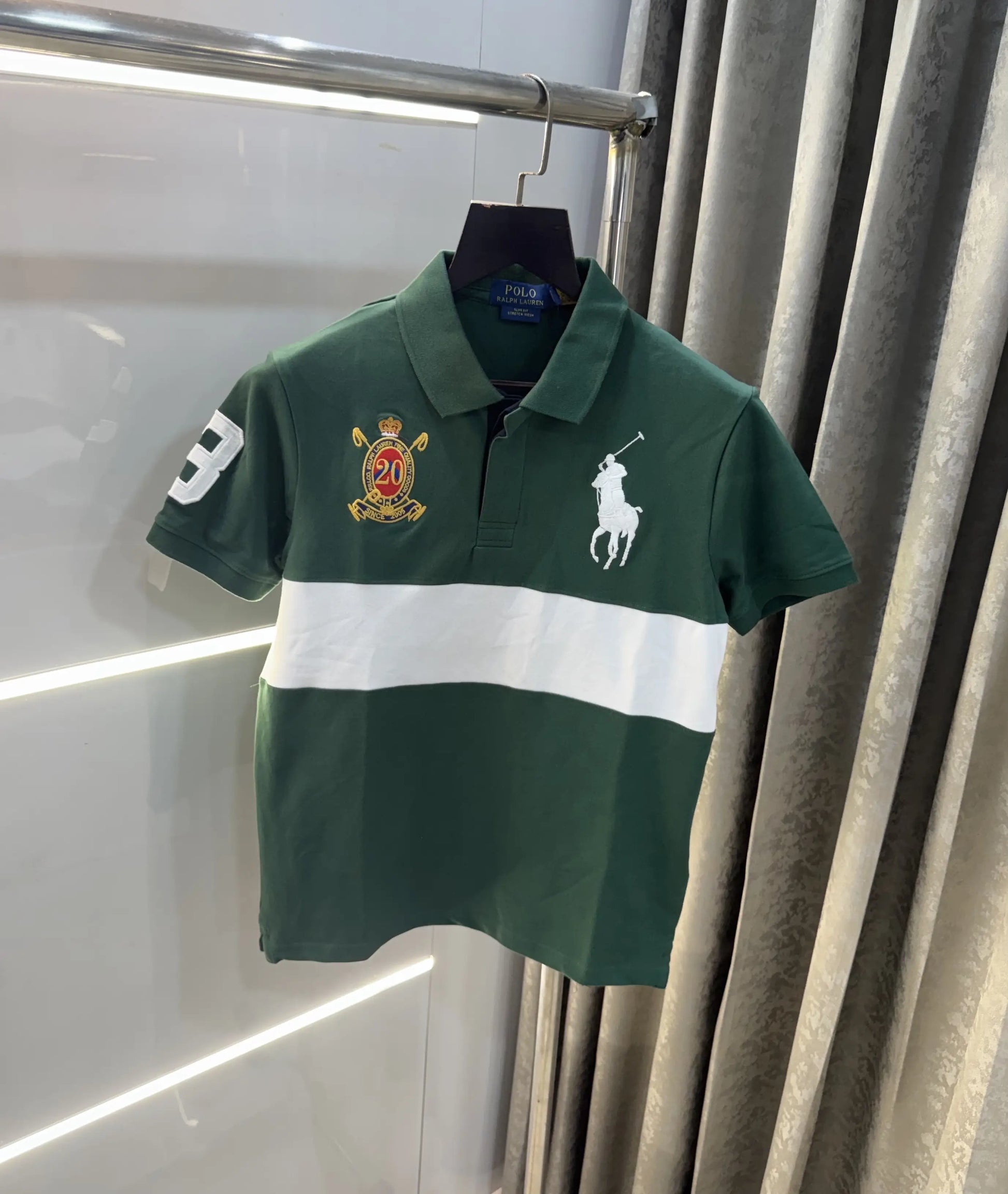 Ralph Lauren Olive Green Embroidery Logo premium Polo T-shirt