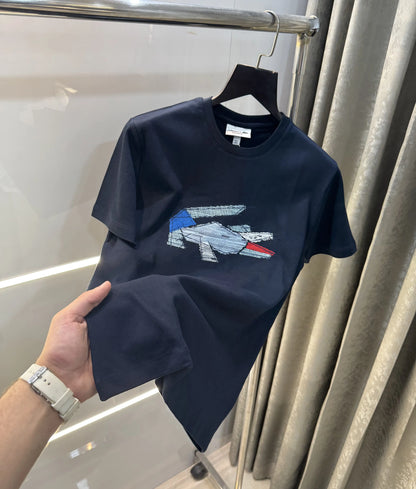 Lacost e Navy Blue Logo Work Premium T-Shirt