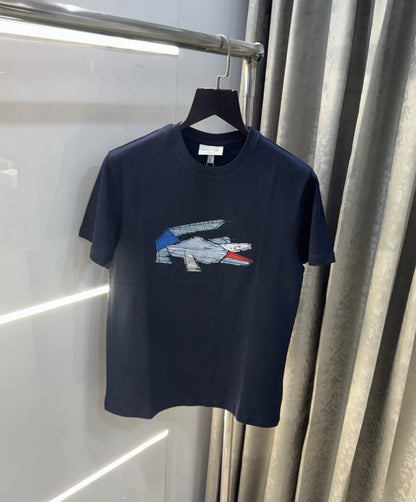 Lacost e Navy Blue Logo Work Premium T-Shirt
