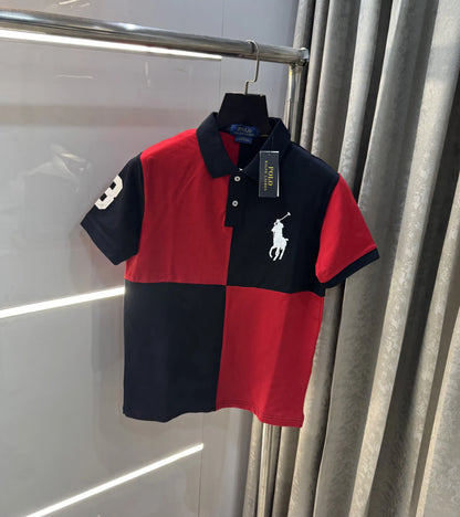 Ralph Lauren Red Embroidery Logo premium Polo T-shirt