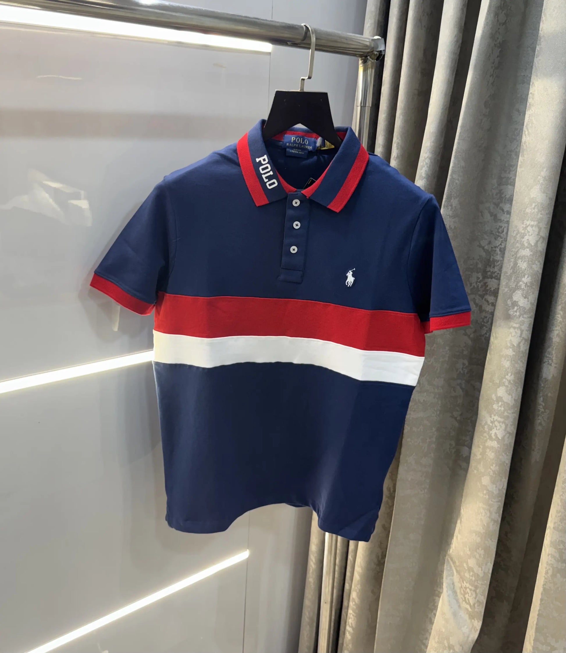 Ralph Lauren Navy Blue Embroidery Logo premium Polo T-shirt