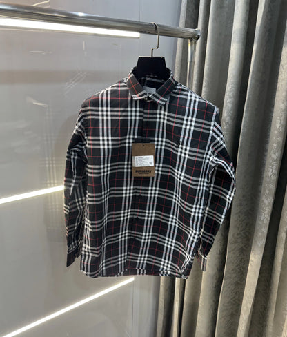 Burberry Black Small Checks Premium Shirt