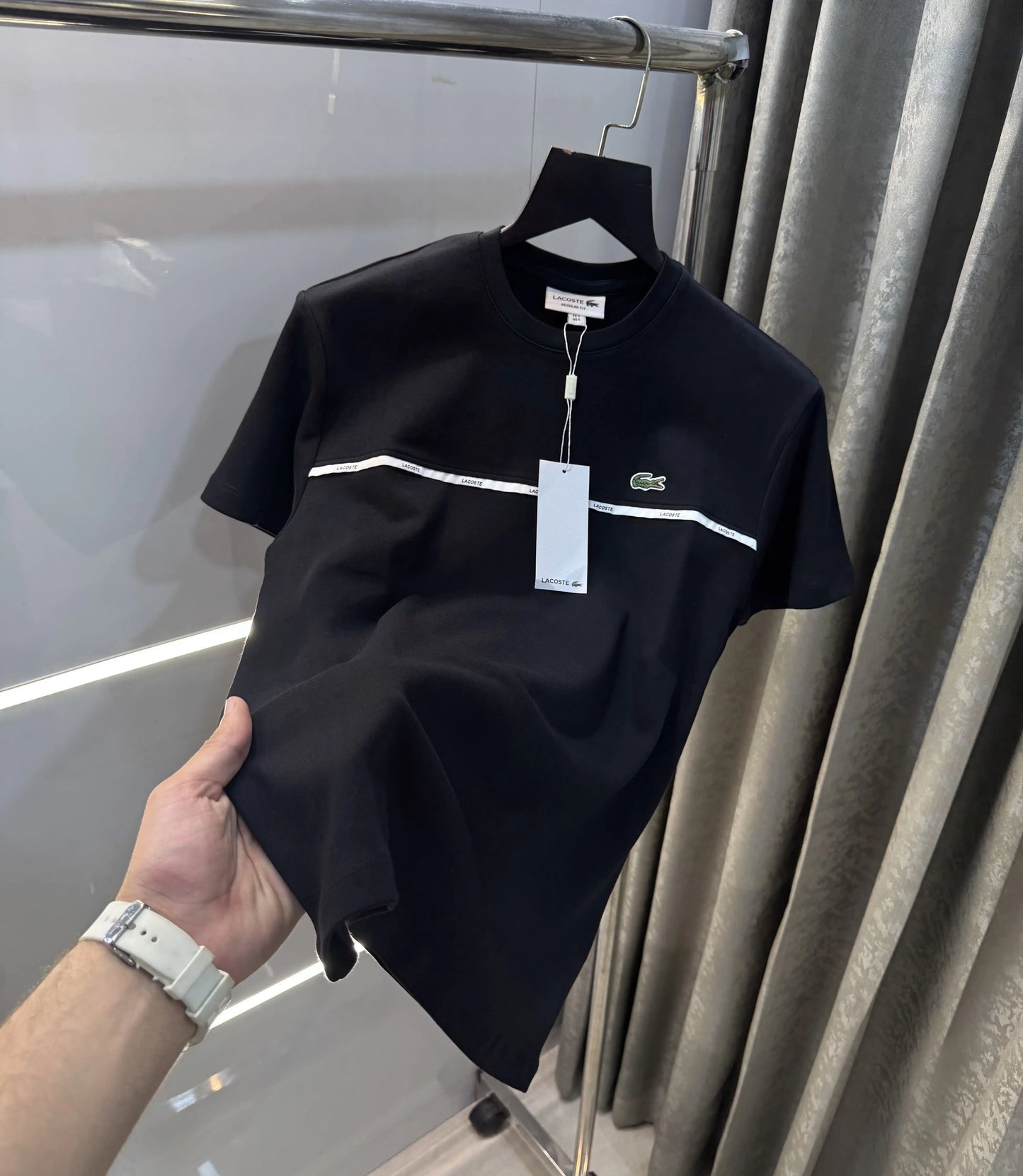 Lacost e Black Logo Work Premium T-Shirt