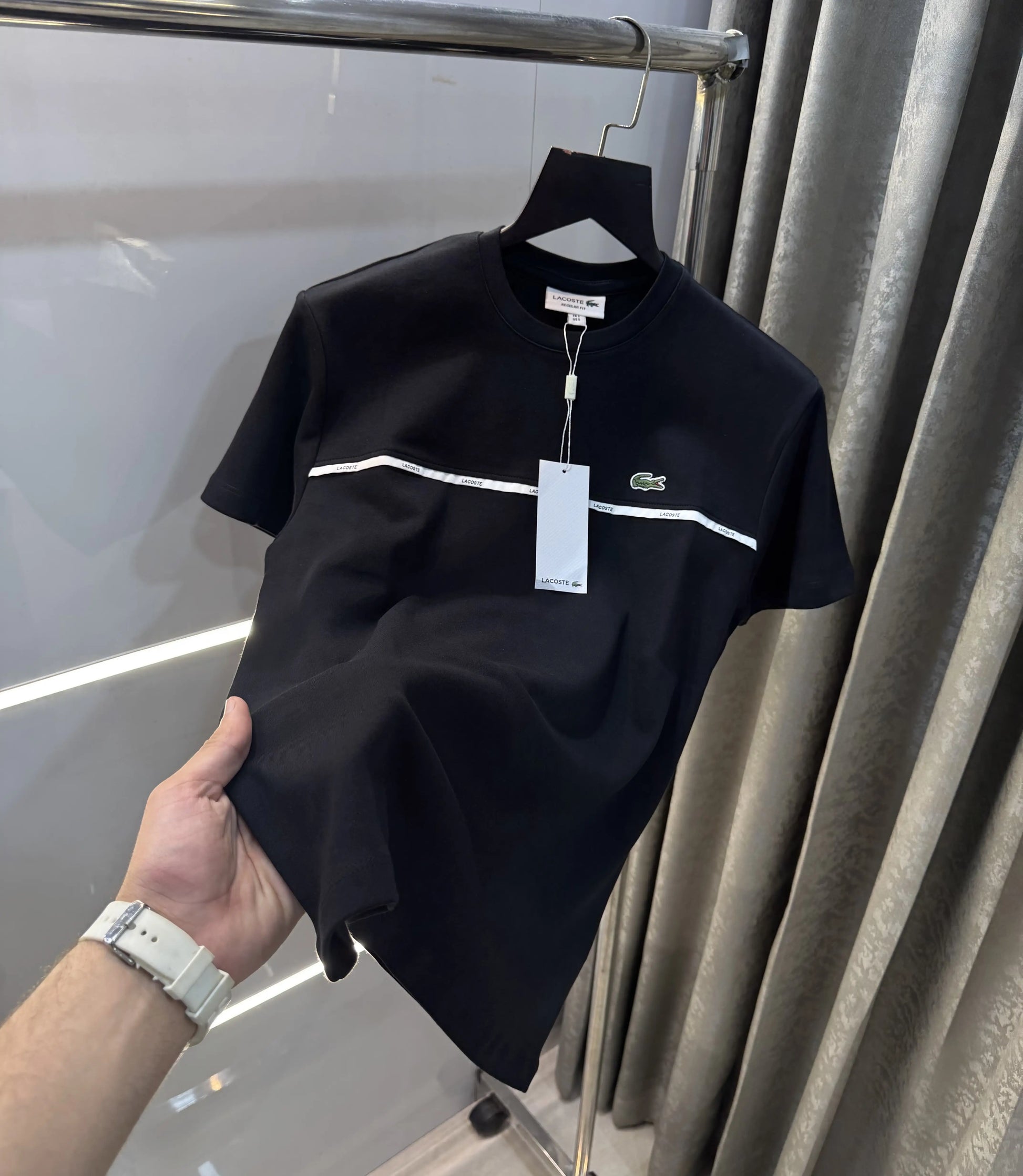 Lacost e Black Logo Work Premium T-Shirt
