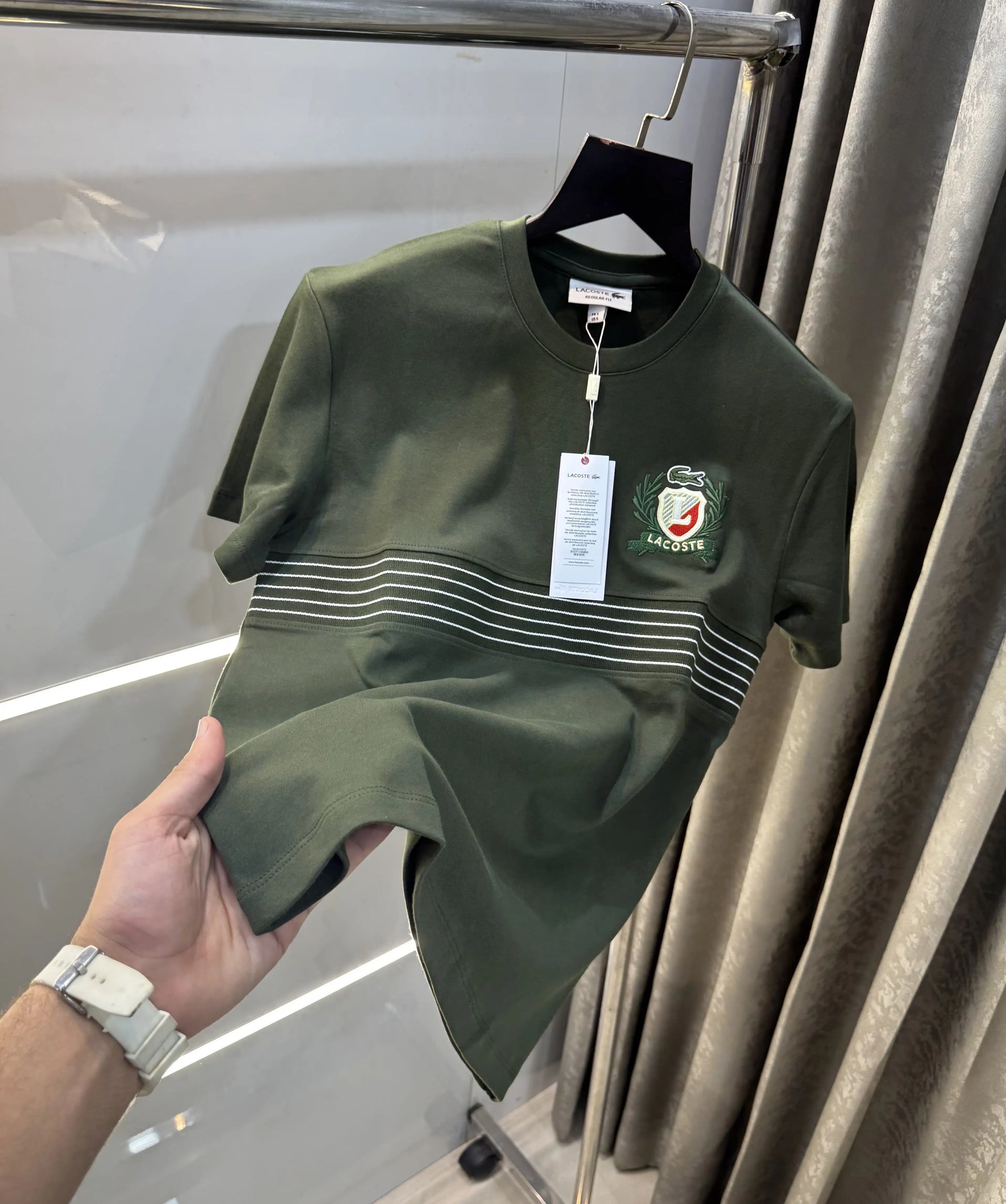Lacost e Olive Logo Work Premium T-Shirt