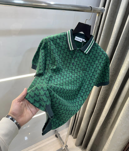 Lacost e Green Imported Knitted Polo T-Shirt