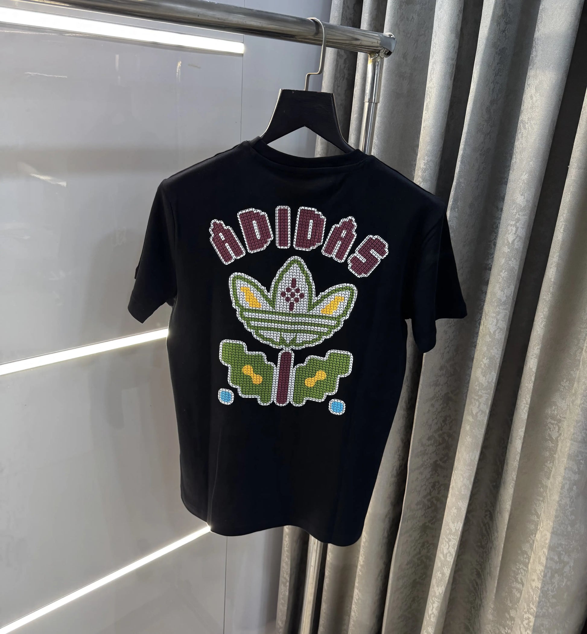 Adida s Black Back Print Premium T-Shirt
