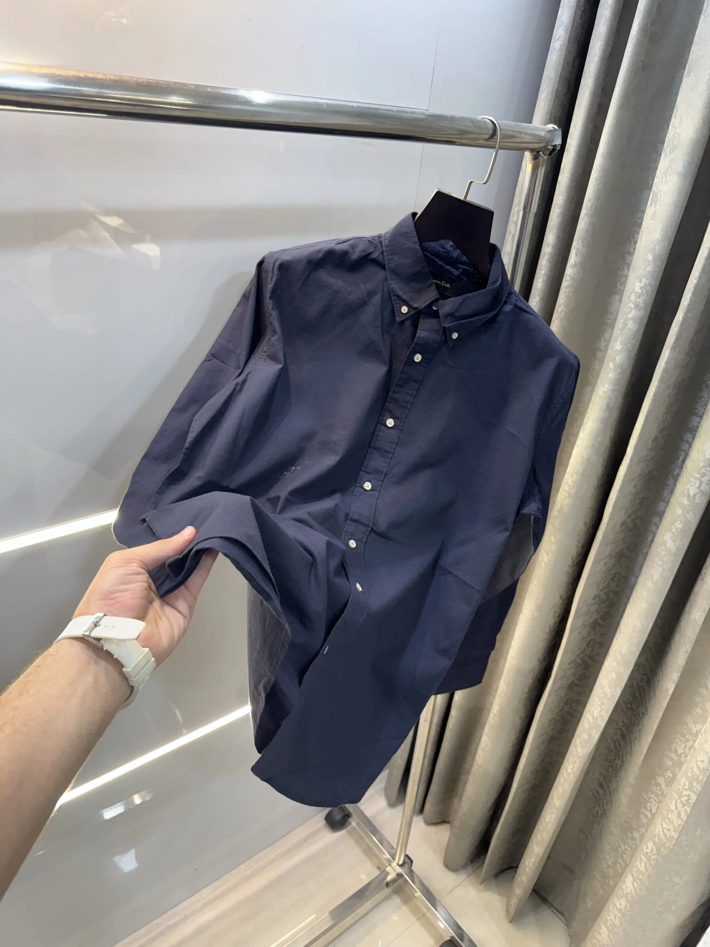 Mossimo Dutti Navy Blue Premium Classic Shirt