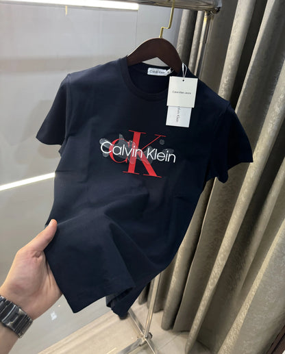 Calvin Klein Navy Blue Logo Work Premium T-Shirt