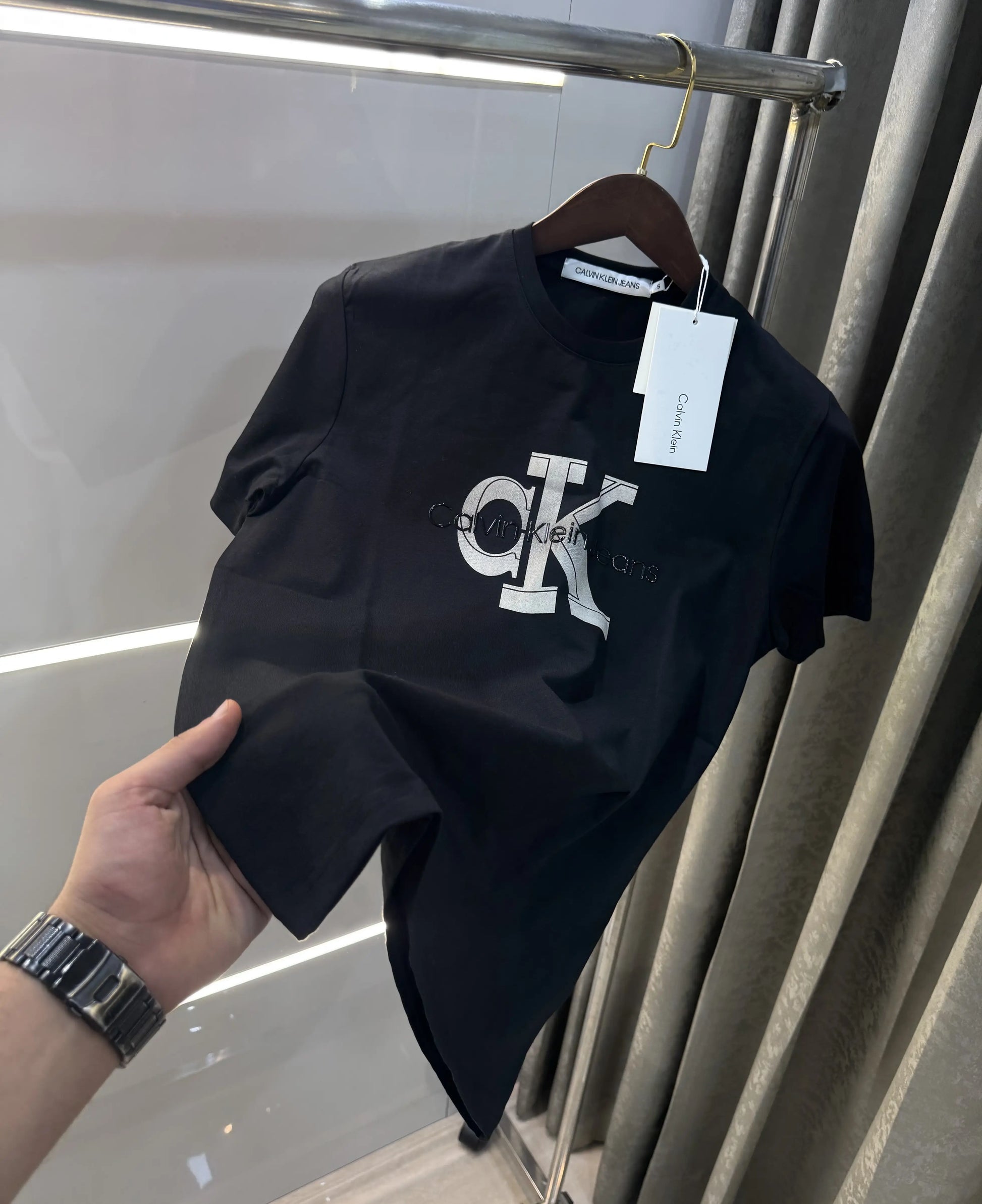 Calvin Klein Black Logo Work Premium T-Shirt