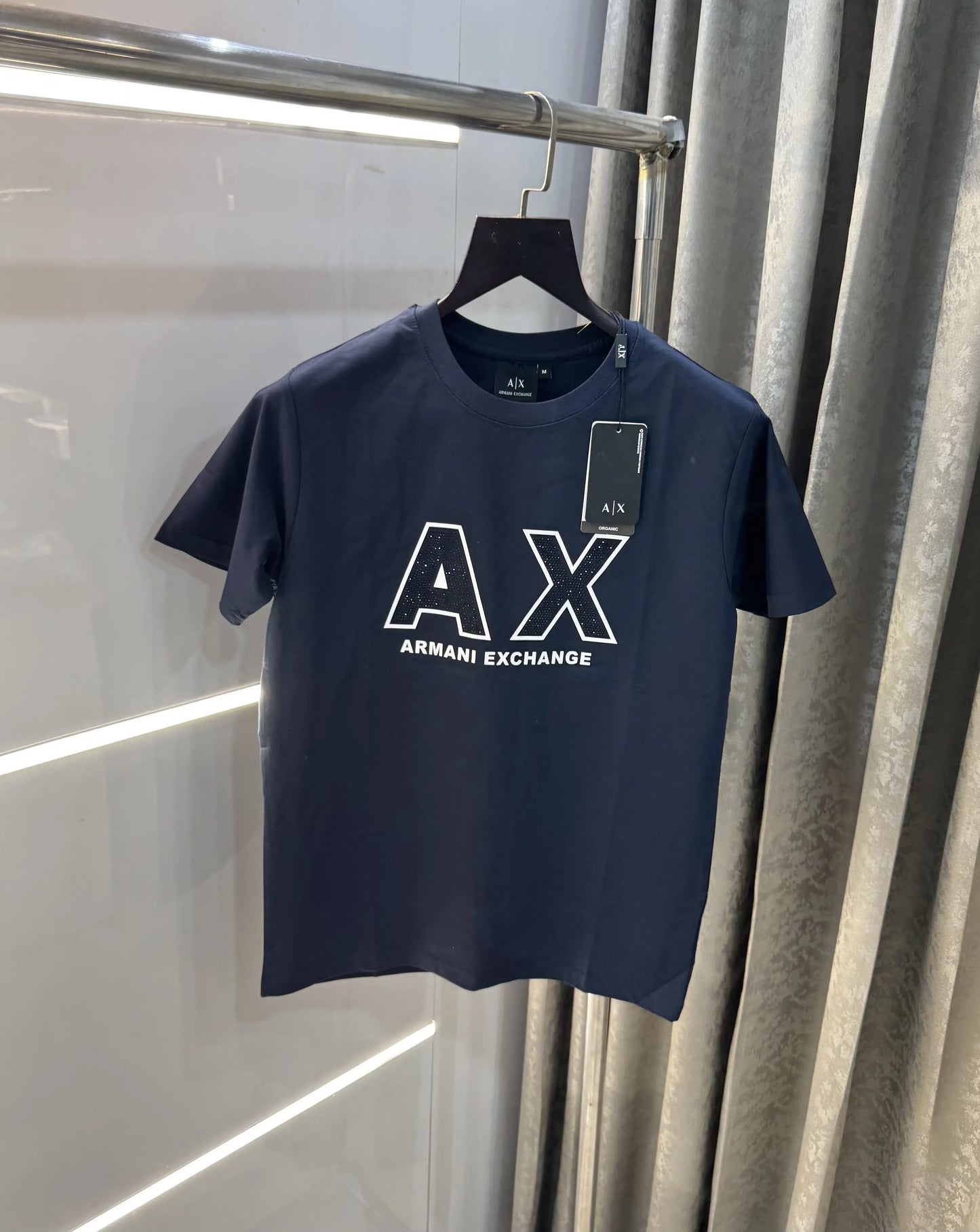 Arman i Exchange Navy Blue Logo Work Premium T-Shirt