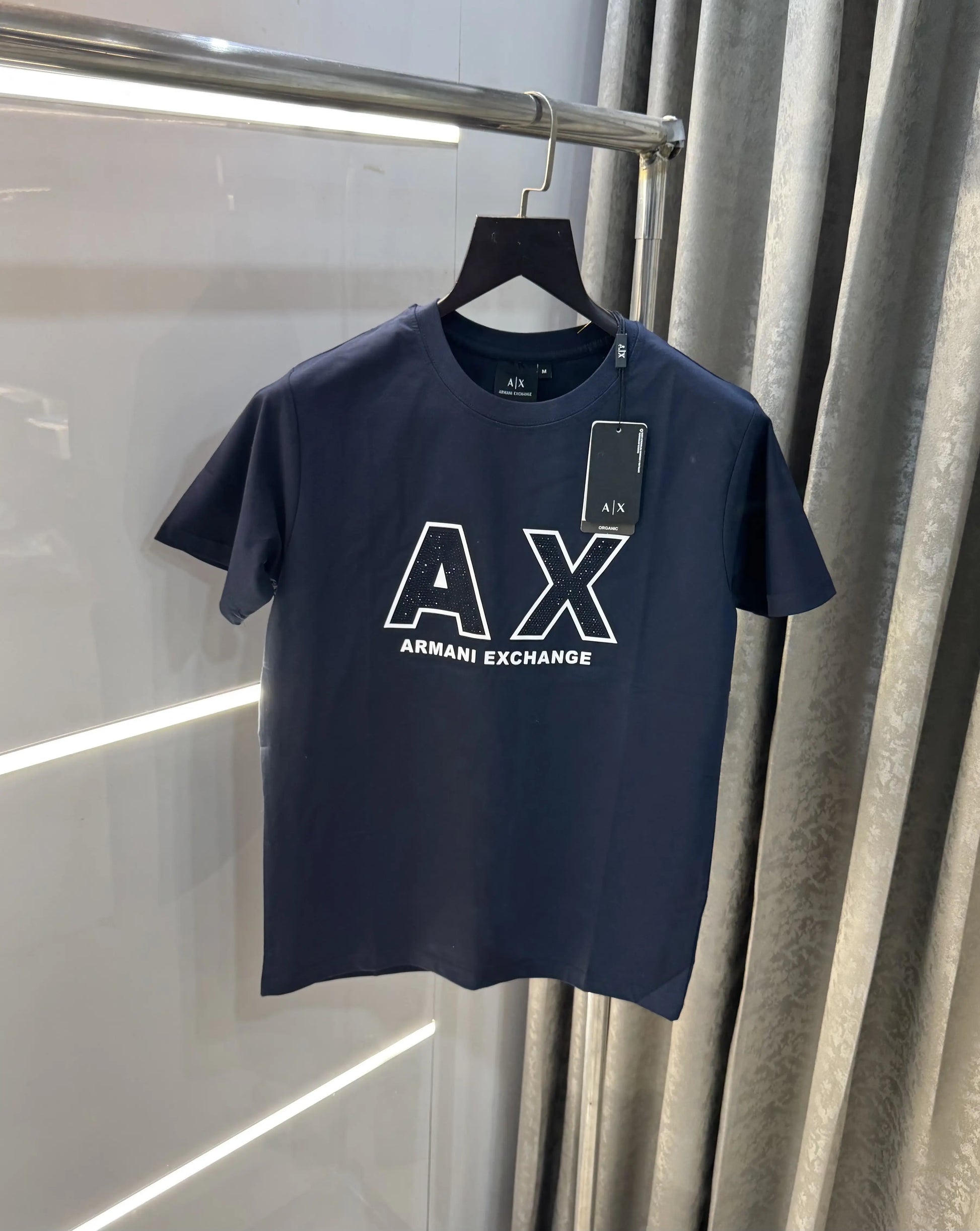 Arman i Exchange Navy Blue Logo Work Premium T-Shirt