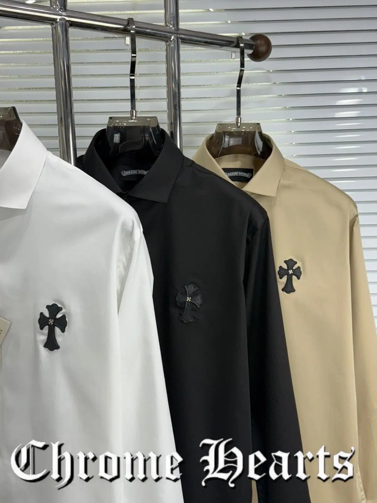 Chrome Hearts white Logo Work Premium Shirt