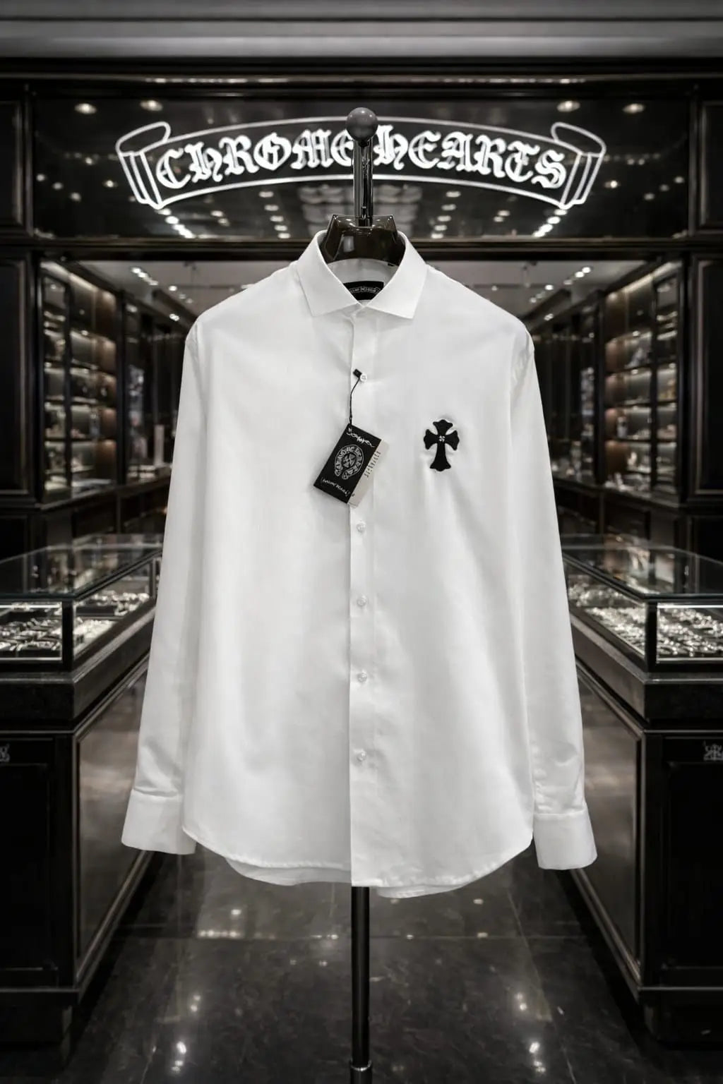 Chrome Hearts white Logo Work Premium Shirt