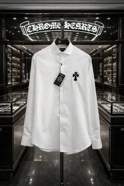 Chrome Hearts white Logo Work Premium Shirt