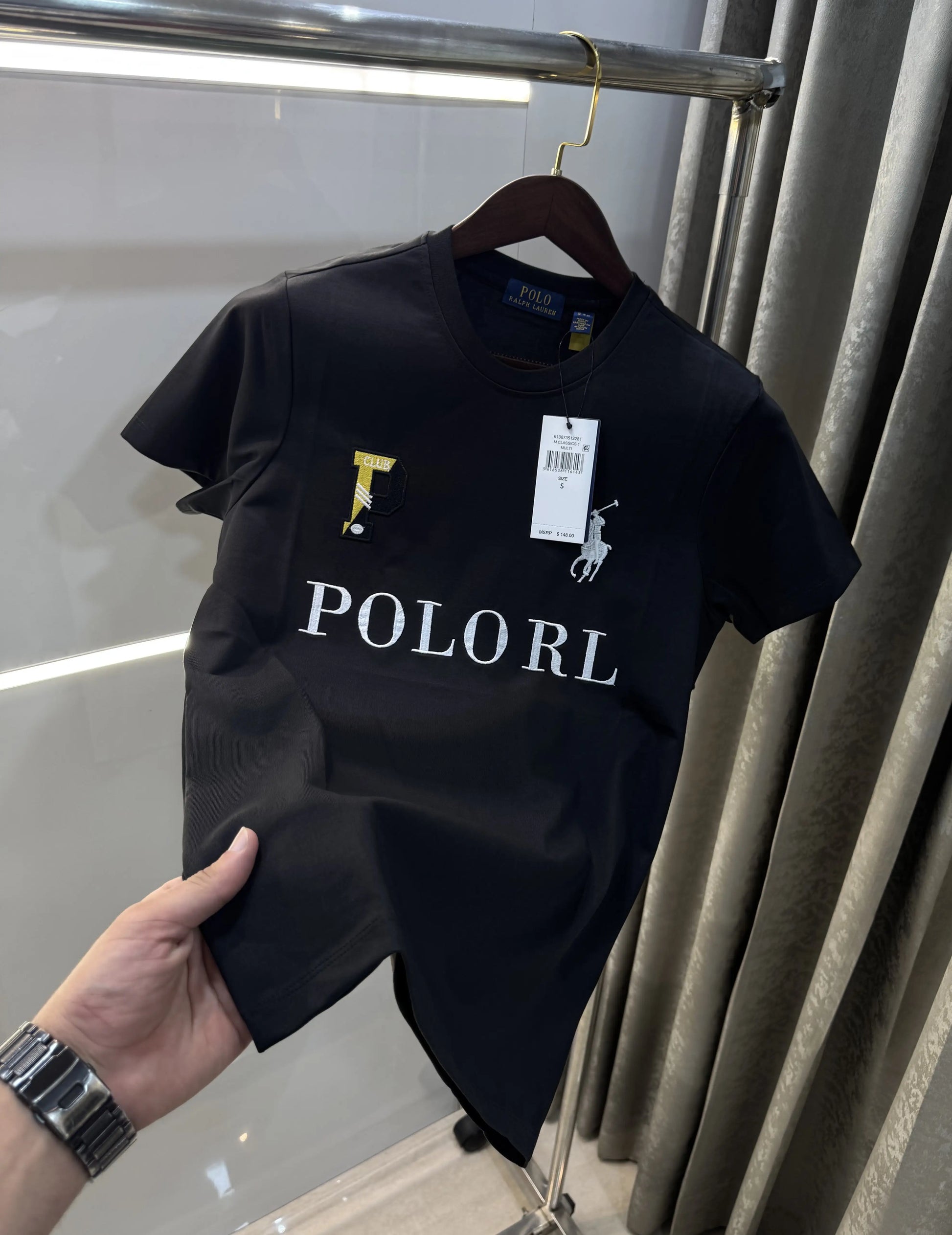 Ralph Lauren Black Logo Work Premium T-Shirt