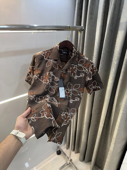 Amiri Brown Designer Premium Shirt
