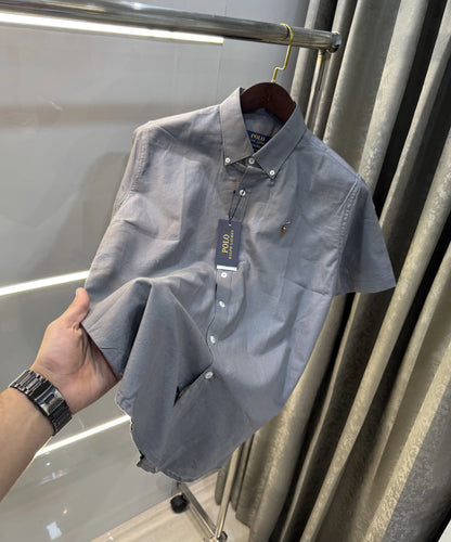 Ralph  Lauren Dark Grey Premium Linen Shirt
