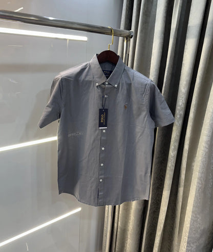 Ralph  Lauren Dark Grey Premium Linen Shirt