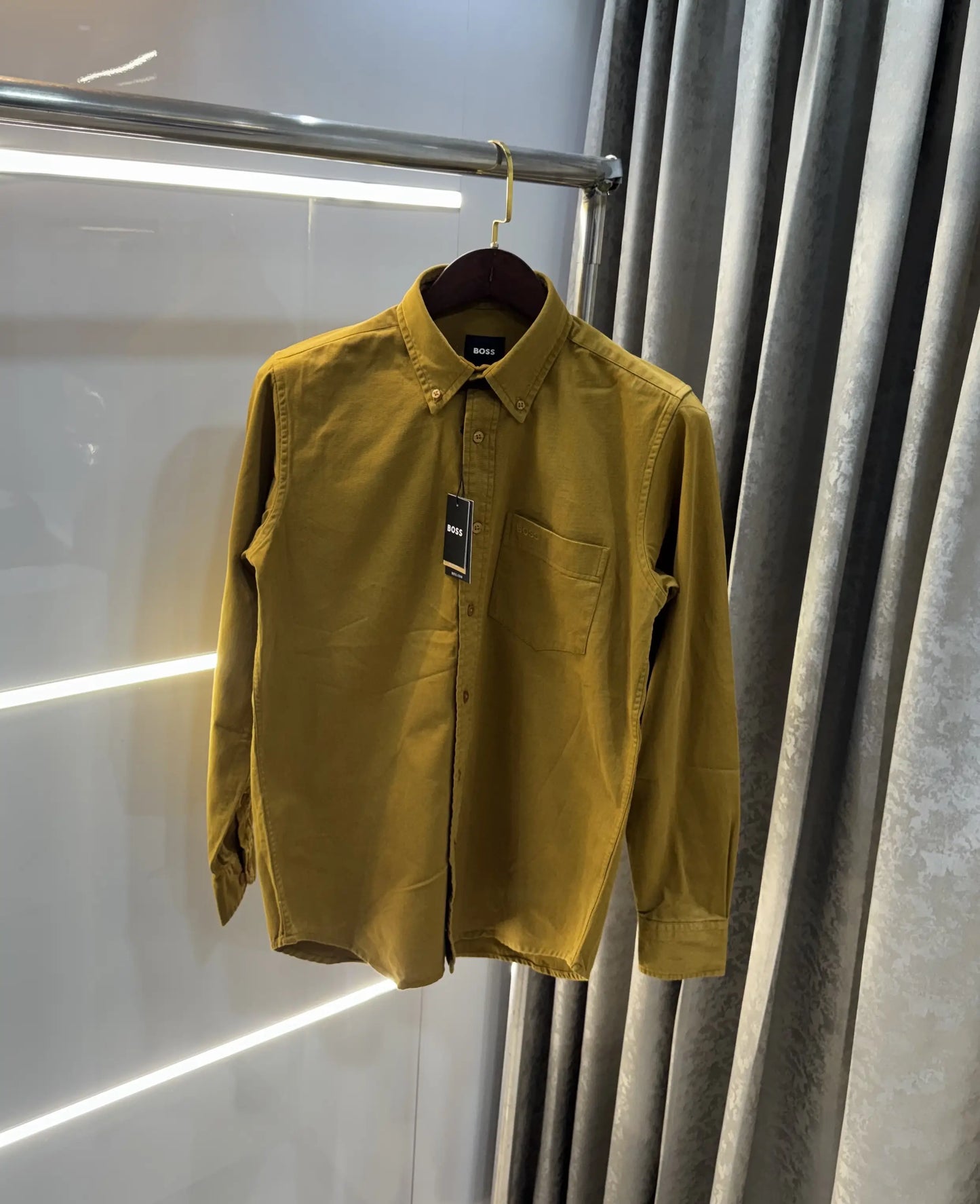 Hugo Boss Khakhi Logo Work Premium Shirt
