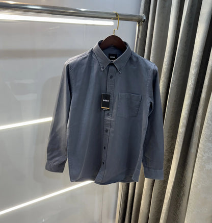 Hugo Boss Light Grey Logo Work Premium Shirt