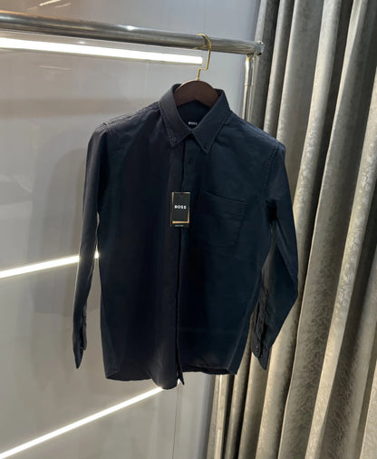 Hugo Boss Dark Grey Logo Work Premium Shirt