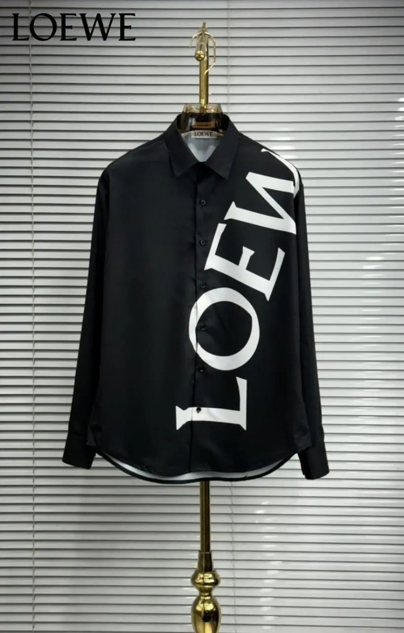 Loewe Black Designer CR7 Edition Premium Shirt With Box Packing