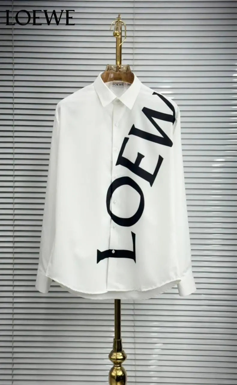 Loewe White Designer CR7 Edition Premium Shirt With Box Packing