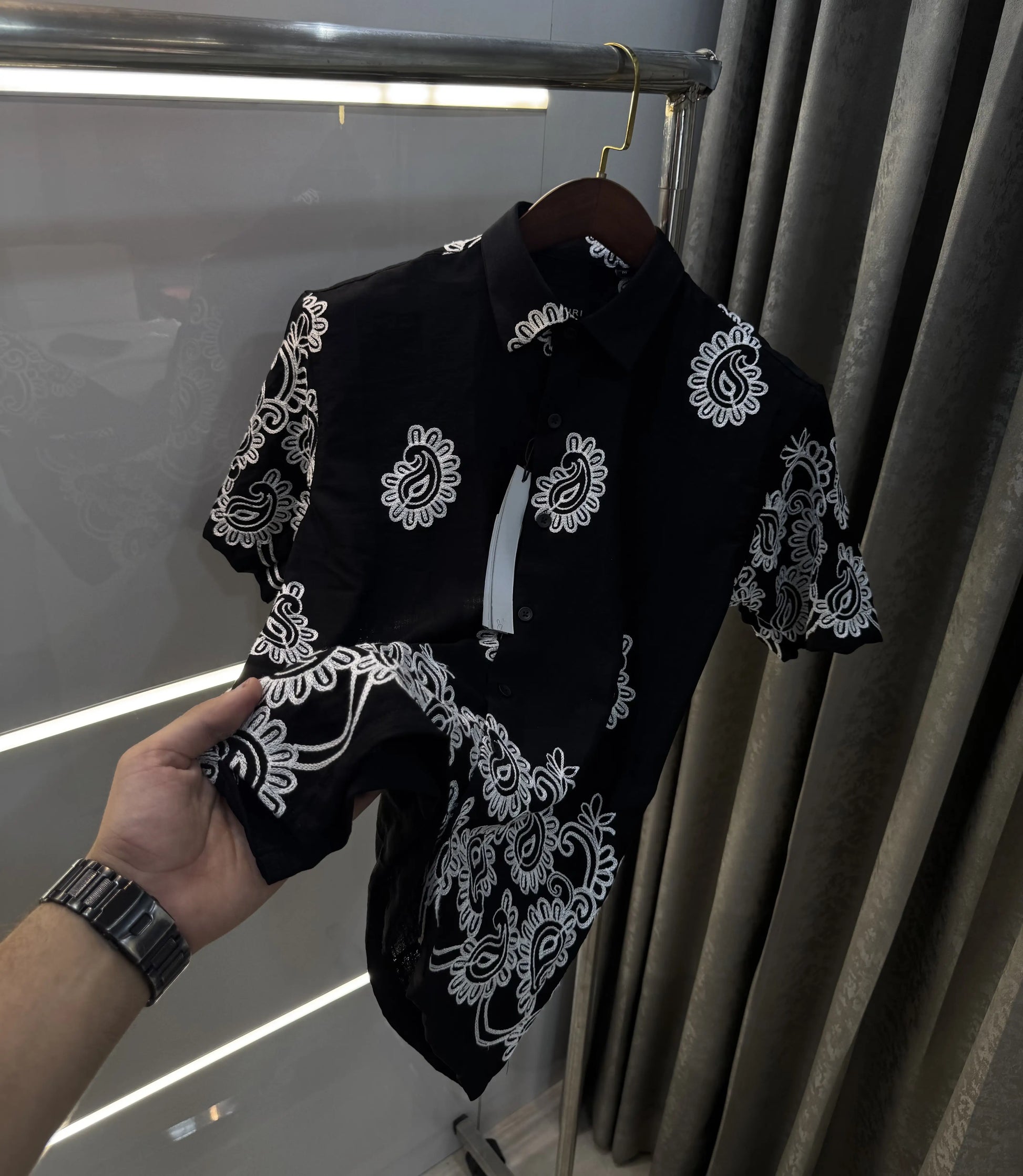 Amiri Black Designer Premium Shirt