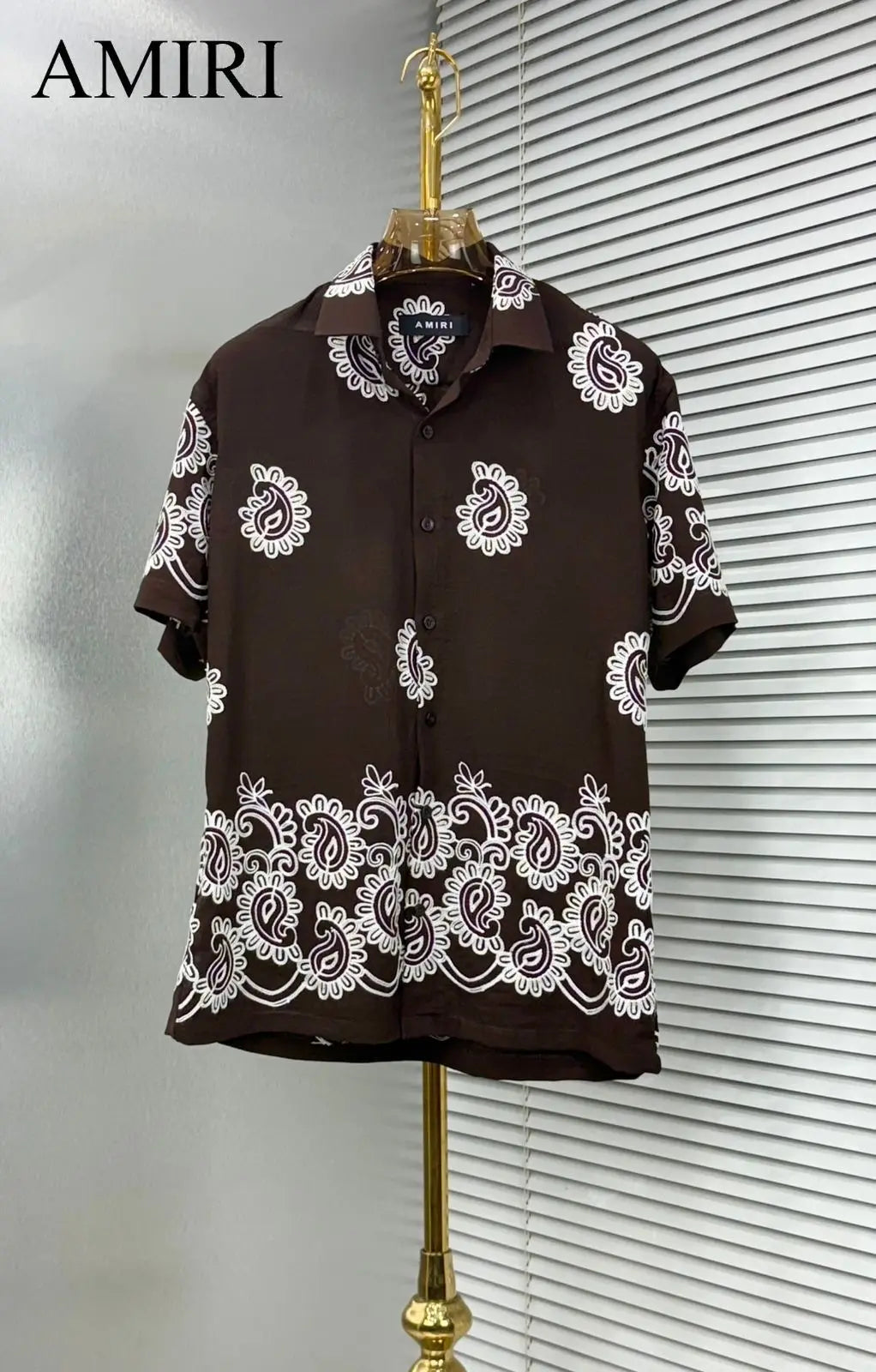 Amiri Brown Designer Premium Shirt